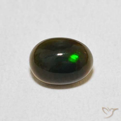0.73ct 자연스러운 다색 오팔, 타원형, 불투명체