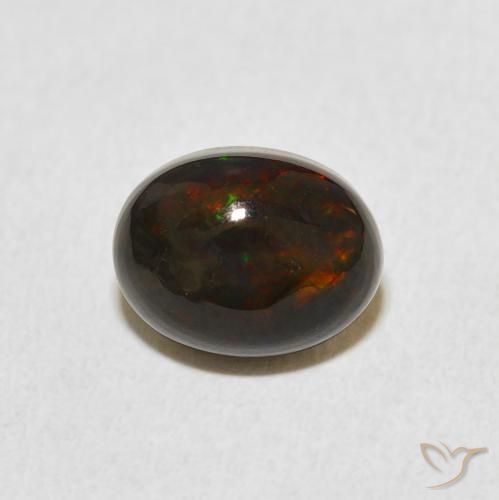 1.39ct 자연스러운 다색 오팔, 타원형, 불투명체