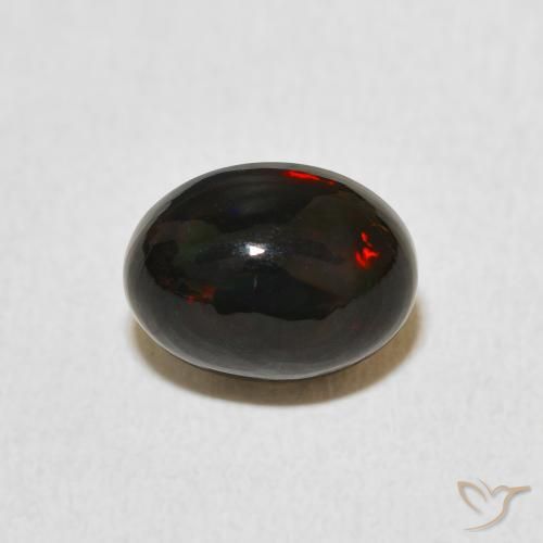 1.45ct 자연스러운 다색 오팔, 타원형, 불투명체
