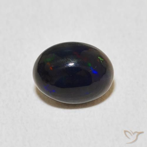 0.73ct 자연스러운 다색 오팔, 타원형, 불투명체