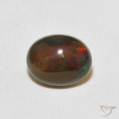 1.72ct 자연스러운 다색 오팔, 타원형, 불투명체