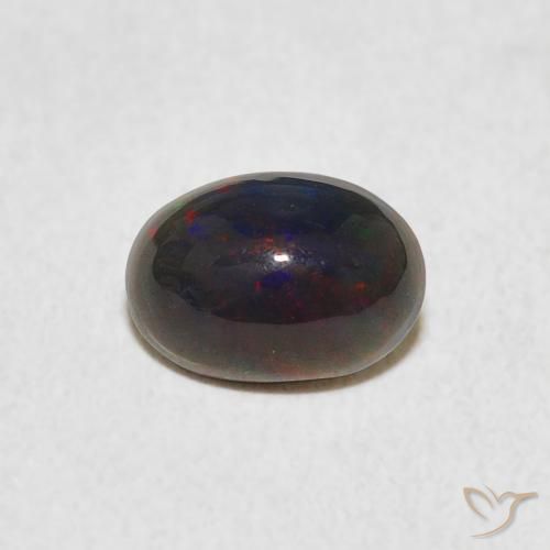 0.56ct 자연스러운 다색 오팔, 타원형, 불투명체
