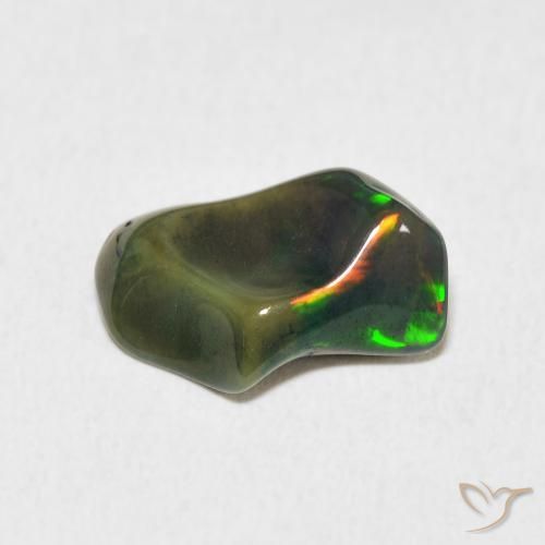 2.28ct 자연스러운 다색 오팔, 팬시한, 불투명체