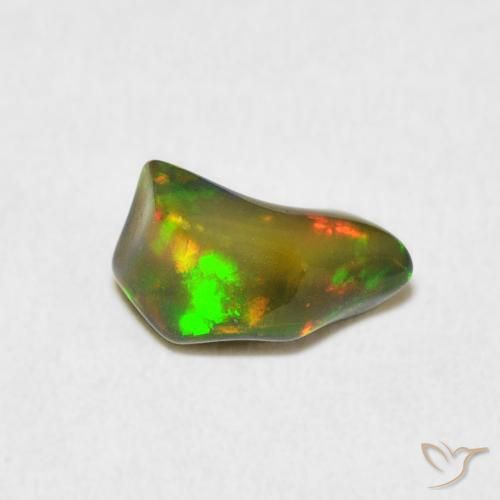 1.28ct 자연스러운 다색 오팔, 팬시한, 불투명체