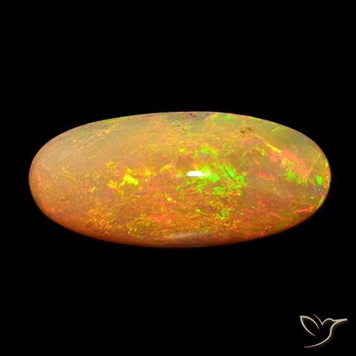 13.59ct 다색 오팔, 타원형, 불투명체