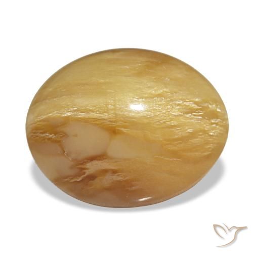 4.59ct 골든 오팔, 오벌, 불투명체