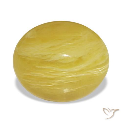 6.36ct 옐로우 오팔, 오벌, 불투명체