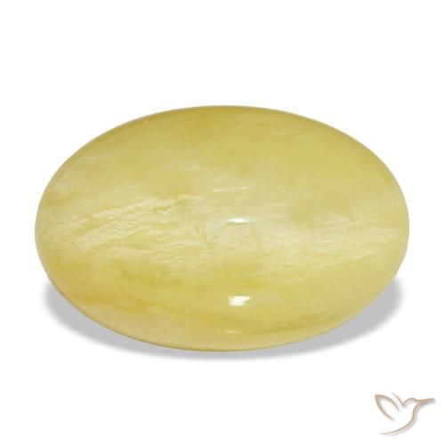 5.95ct 옐로우 오팔, 오벌, 불투명체