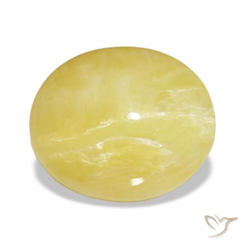 5.98ct 옐로우 오팔, 오벌, 불투명체