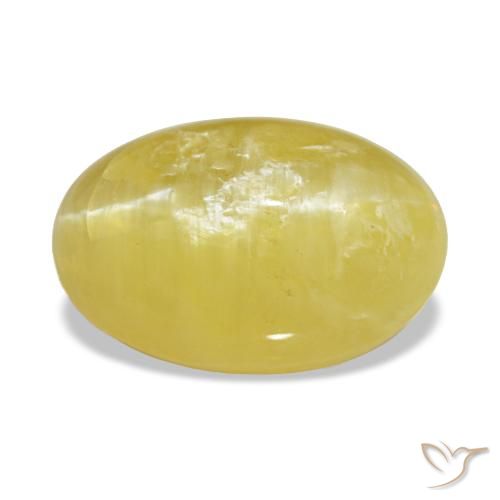 3.78ct 옐로우 오팔, 오벌, 불투명체