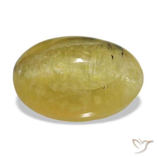 5.25ct 옐로우 오팔, 오벌, 불투명체