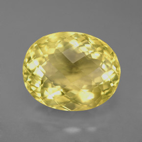 6.59캐럿 천연 레몬 오르토클레이스, 타원형 컷, 13.1×10.6 mm, VVS-VS