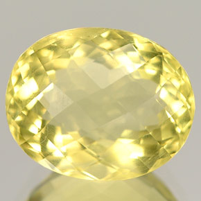 6.59캐럿 천연 레몬 오르토클레이스, 타원형 컷, 13.1×10.6 mm, VVS-VS