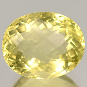 6.59캐럿 천연 레몬 오르토클레이스, 타원형 컷, 13.1×10.6 mm, VVS-VS