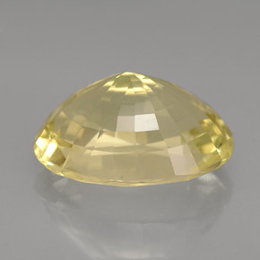 6.04캐럿 천연 레몬 오르토클레이스, 타원형 컷, 14.4×10.5 mm, VS
