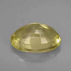 4.42캐럿 천연 레몬 오르토클레이스, 타원형 컷, 13×9.4 mm, VS