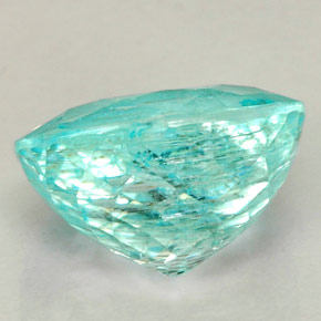 3.34캐럿 천연 파라이바 그린 블루 파라이바 투르말린, 타원형 컷, 9.8×8.6 mm, SI-I1
