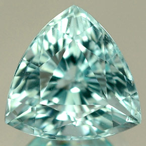 2.21캐럿 천연 씨 블루 그린 파라이바 투르말린, 트릴리언, 7.9×7.9 mm, IF