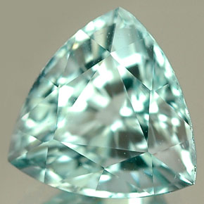 2.21캐럿 천연 씨 블루 그린 파라이바 투르말린, 트릴리언, 7.9×7.9 mm, IF