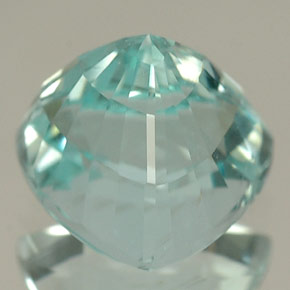 2.21캐럿 천연 씨 블루 그린 파라이바 투르말린, 트릴리언, 7.9×7.9 mm, IF