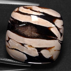 25.88캐럿 천연 다색 땅콩나무, 쿠션 컷, 불투명체