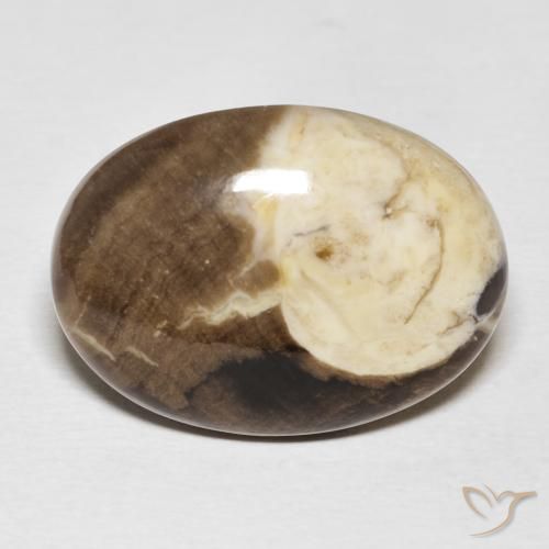20.56ct 자연스러운 다색 땅콩나무, 타원형, 불투명체