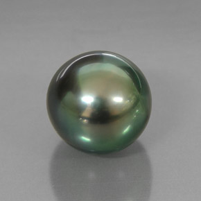 3.83캐럿 천연 그린 진주, 구형 / 볼, 8.18 mm, 불투명체