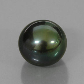 4.56캐럿 천연 그린 진주, 구형 / 볼, 8.75 mm, 불투명체