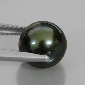 4.66캐럿 천연 그린 진주, 구형 / 볼, 8.78 mm, 불투명체