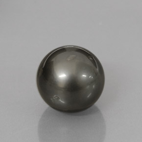 10.90캐럿 천연 블랙 멀티컬러 진주, 구형 / 볼, 11.43 mm, 불투명체