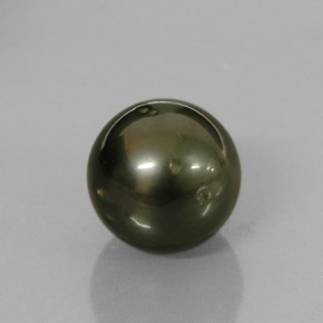 10.43캐럿 천연 블랙 멀티컬러 진주, 구형 / 볼, 11.33 mm, 불투명체