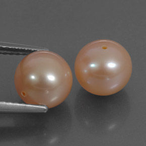 6.19캐럿 천연 라이트 핑크 진주 보석, 구형 / 볼, 7.65 mm, 불투명체