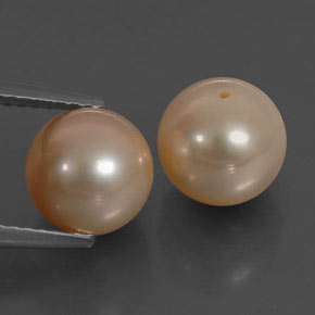 캐럿 천연 핑크 진주 보석, 구형 / 볼, 7.75 mm, 불투명체