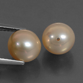캐럿 천연 핑크 진주 보석, 구형 / 볼, 7.54 mm, 불투명체