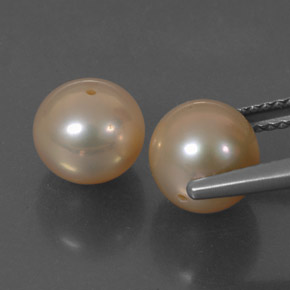 캐럿 천연 핑크 진주 보석, 구형 / 볼, 7.54 mm, 불투명체