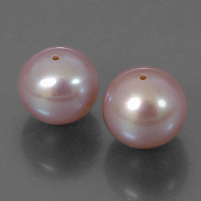 캐럿 천연 라벤더 진주 보석, 구형 / 볼, 8.01 mm, 불투명체