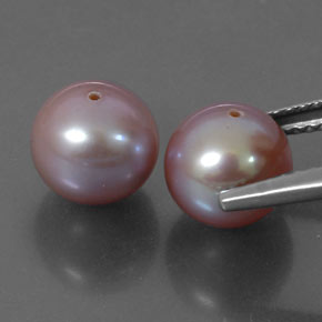 6.43캐럿 천연 핑크 진주 보석, 구형 / 볼, 7.65 mm, 불투명체