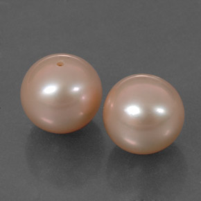 6.73캐럿 천연 라이트 핑크 진주 보석, 구형 / 볼, 7.74 mm, 불투명체