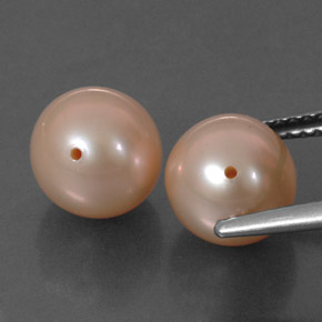6.73캐럿 천연 라이트 핑크 진주 보석, 구형 / 볼, 7.74 mm, 불투명체