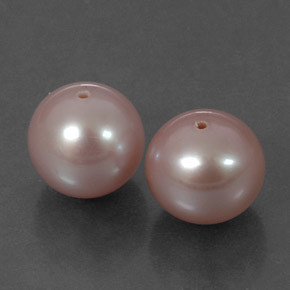 캐럿 천연 핑크 진주 보석, 구형 / 볼, 7.78 mm, 불투명체