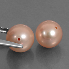 캐럿 천연 핑크 진주 보석, 구형 / 볼, 7.79 mm, 불투명체