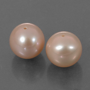 6.47캐럿 천연 라이트 핑크 진주 보석, 구형 / 볼, 7.79 mm, 불투명체