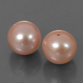 캐럿 천연 핑크 진주 보석, 구형 / 볼, 7.81 mm, 불투명체