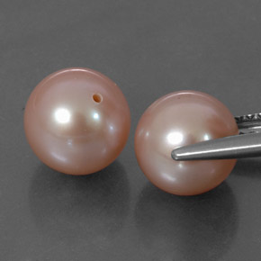 6.75캐럿 천연 라이트 핑크 진주 보석, 구형 / 볼, 7.71 mm, 불투명체