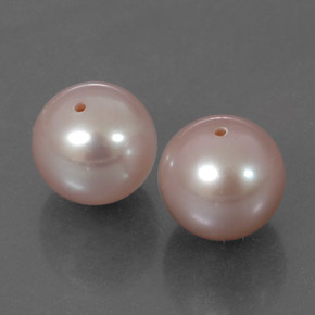 6.28캐럿 천연 오렌지 핑크 진주 보석, 구형 / 볼, 7.69 mm, 불투명체