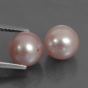 6.28캐럿 천연 오렌지 핑크 진주 보석, 구형 / 볼, 7.69 mm, 불투명체