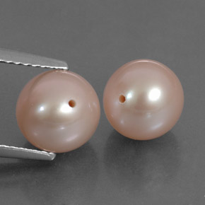 6.59캐럿 천연 라이트 핑크 진주 보석, 구형 / 볼, 7.62 mm, 불투명체