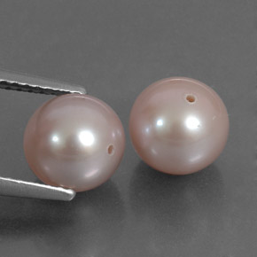 6.01캐럿 천연 미디엄 핑크 진주 보석, 구형 / 볼, 7.55 mm, 불투명체