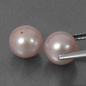 6.01캐럿 천연 미디엄 핑크 진주 보석, 구형 / 볼, 7.55 mm, 불투명체