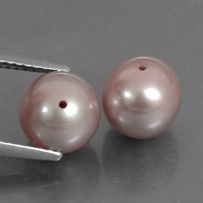 6.62캐럿 천연 미디엄 핑크 진주 보석, 구형 / 볼, 7.61 mm, 불투명체